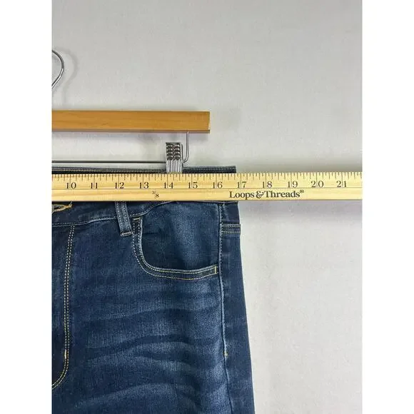 Woman's American Eagle High Rise Dark Wash Skinny Jeans - Size 14 - Picture 8 of 12